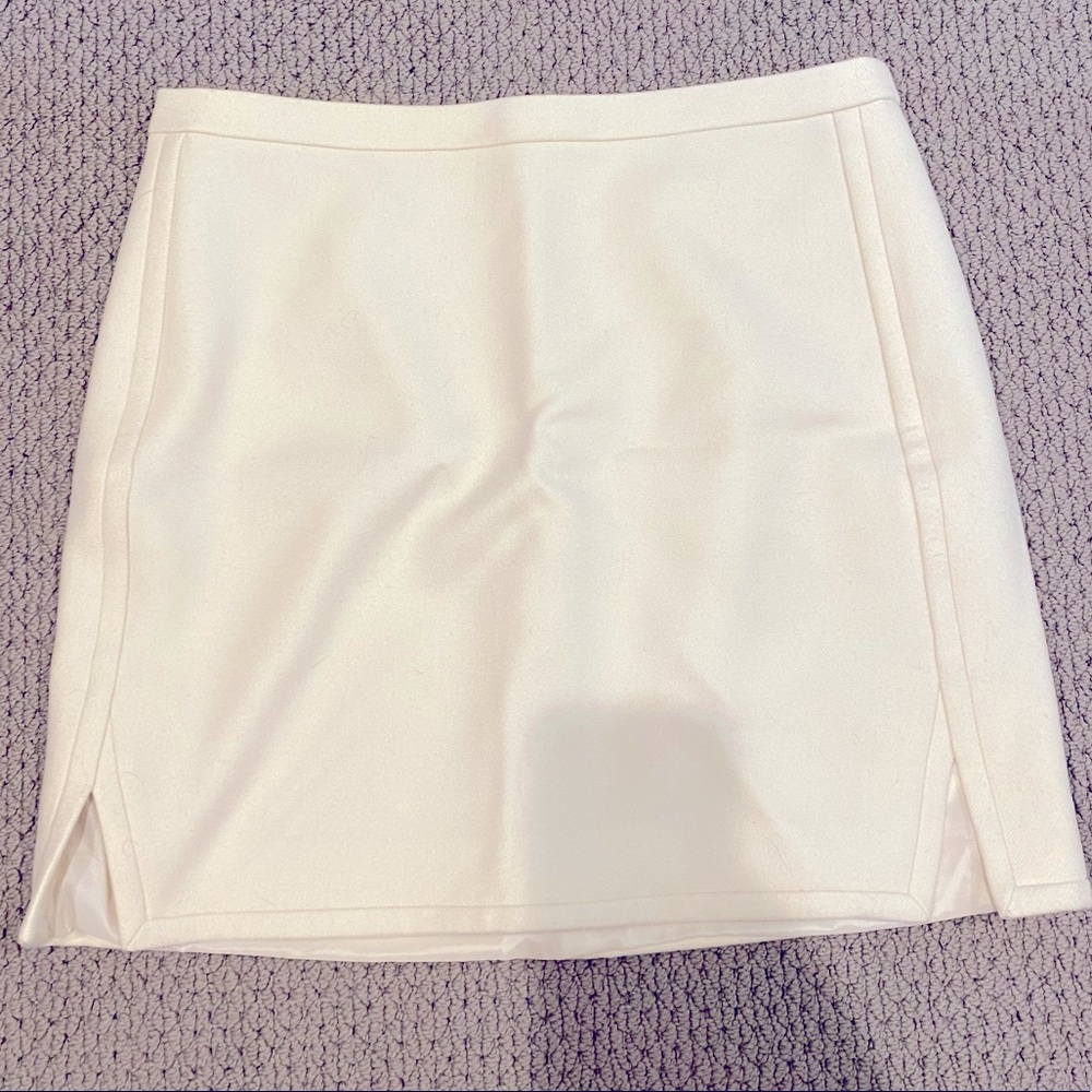 Winter white / Cream J. Crew wool skirt